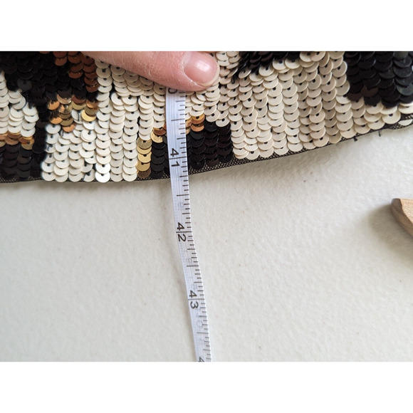 Alice + Olivia Nat Sequin Leopard Midi Dress Women's Size 4 Party Vegas - Picture 10 of 11